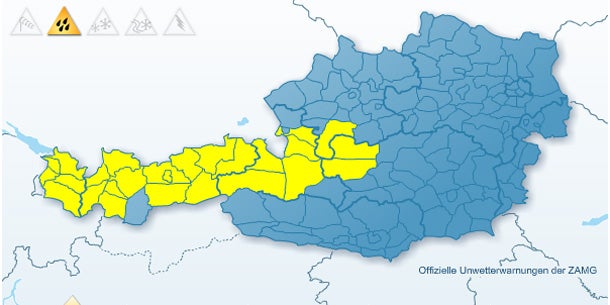 Kältewelle brachte sogar Schneefall