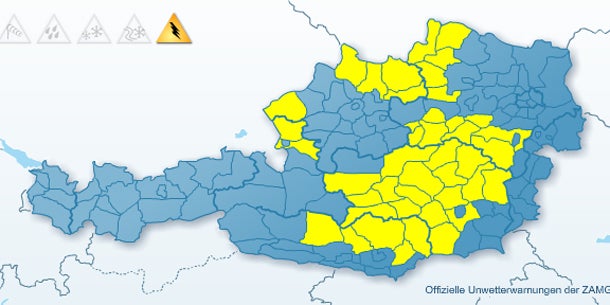 Hitze bringt Gewitter mit Hagelschauern