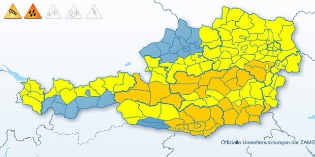 Hier regnet es pausenlos