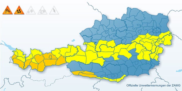 Föhn-Orkan fordert ein Todesopfer