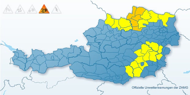 Blitz-Eis im Osten Österreichs