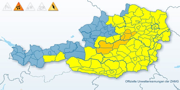 Wieder schwere Hagel- Unwetter in Österreich