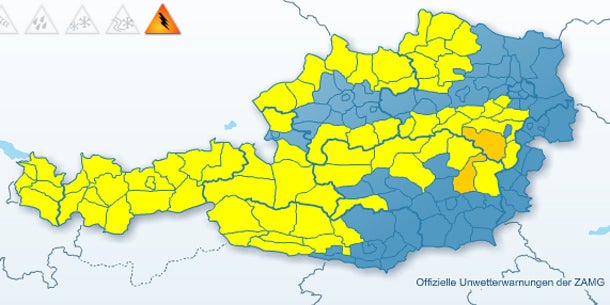 Schwere Gewitter im Anmarsch