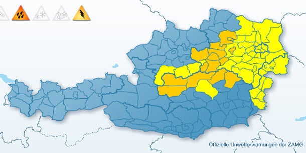 Wieder schwere Hagel- Unwetter in Österreich