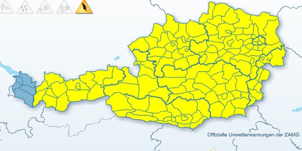 Heftige Gewitter beenden das Sommerwetter