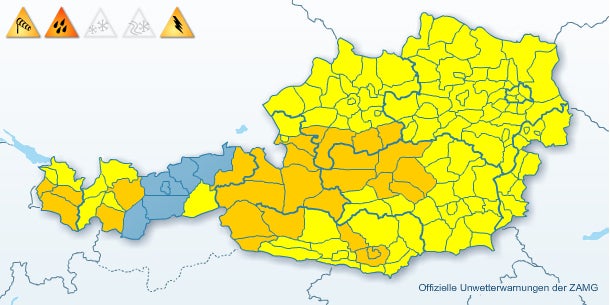 30 cm Neuschnee in Österreich