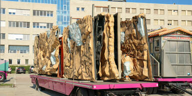 Erste Schausteller sind vor Ort.