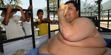 310 kg-Mann macht Ausflug per Gabelstapler