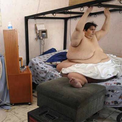 Der dickste Mann der Welt feiert Geburtstag