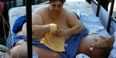 310 kg-Mann macht Ausflug per Gabelstapler