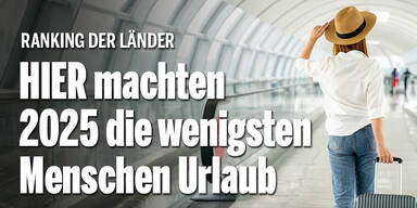 In DIESEM Land machten 2025 die wenigsten Menschen Urlaub