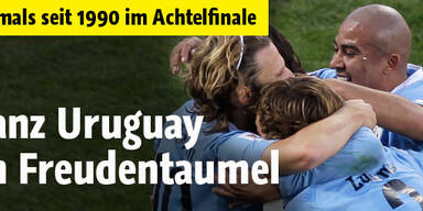 Ganz Uruguay im Freudentaumel