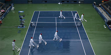 US Open versinken im Regen-Chaos