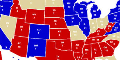 In diesen Staaten wird die Wahl entschieden