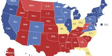 In diesen Staaten wird die Wahl entschieden