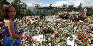 Blumenmeer vor der Insel Utöya