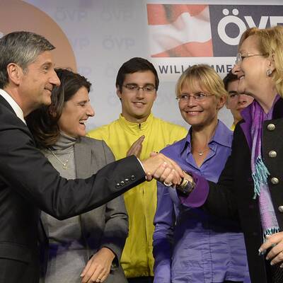 Wahlfeier der ÖVP in Wien 