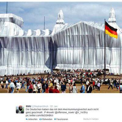 Hunderte Vermummte zeigen sich auf Twitter und Facebook