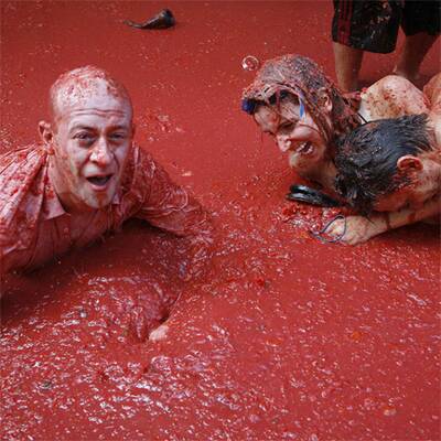Die 'Tomatina' in Spanien