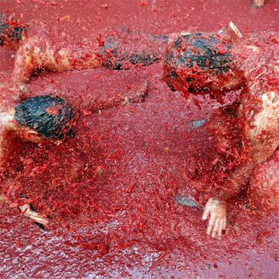 Die 'Tomatina' in Spanien