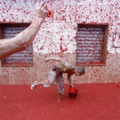 Die 'Tomatina' in Spanien