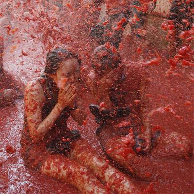 Die 'Tomatina' in Spanien