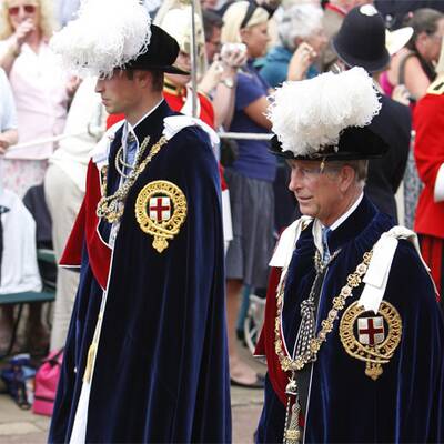 Prinz William erhält den Hosenbandorden