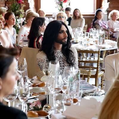 Stargäste beim First Ladies Luncheon im Belvedere