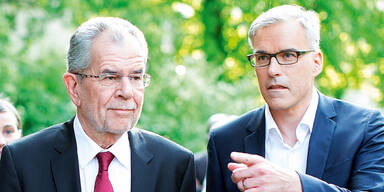 Van der Bellens Wahlkampf-Pl&auml;ne und Plakate