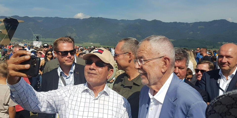 Van der Bellen auf der Airpower in Zeltweg