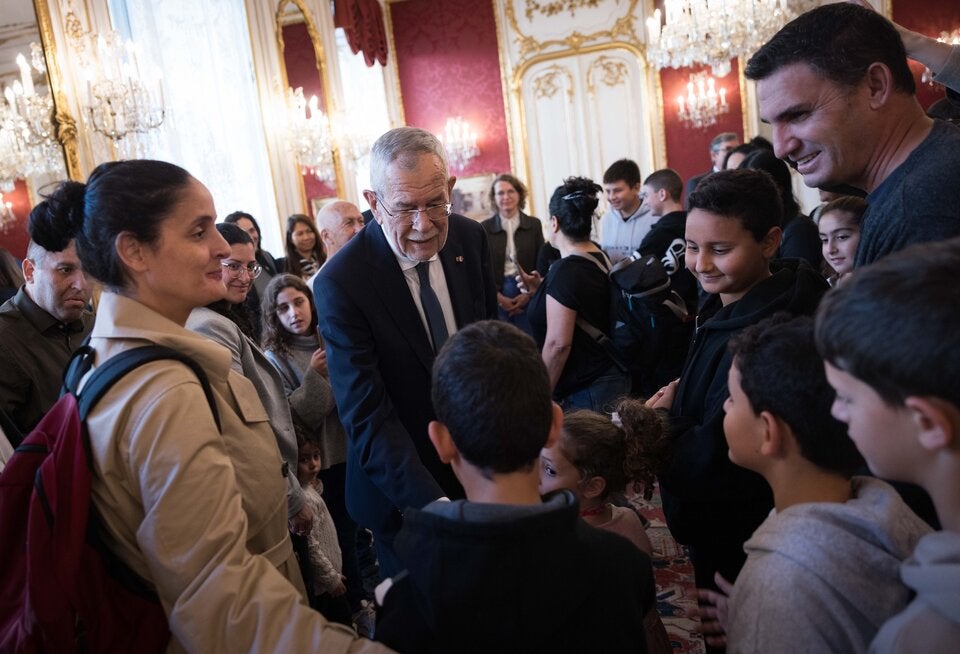 Van der Bellen traf Hamas-Opfer