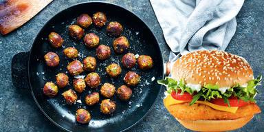 Veggie Balls und Burger