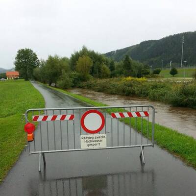 Murenabgang in Krems (Bez. Spittal/Drau)