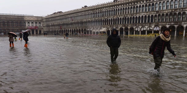 Strand von Jesolo zerstört