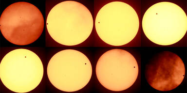 Venus zog vor der Sonne vorbei 