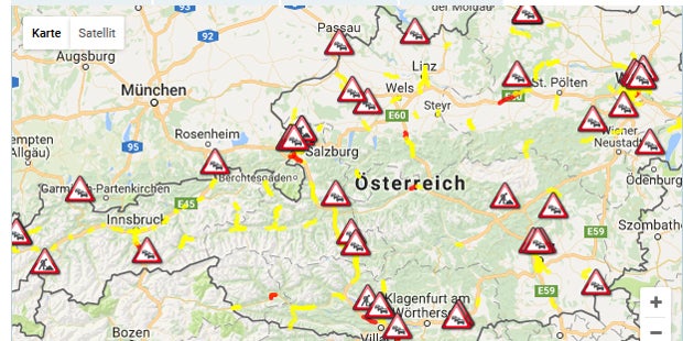 Stau-Chaos in ganz Österreich
