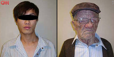 Verkleideter Mann mit Maske