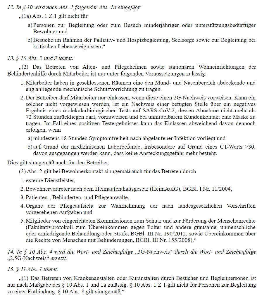 Die Verordnung ist da: Ab Montag gilt 2G