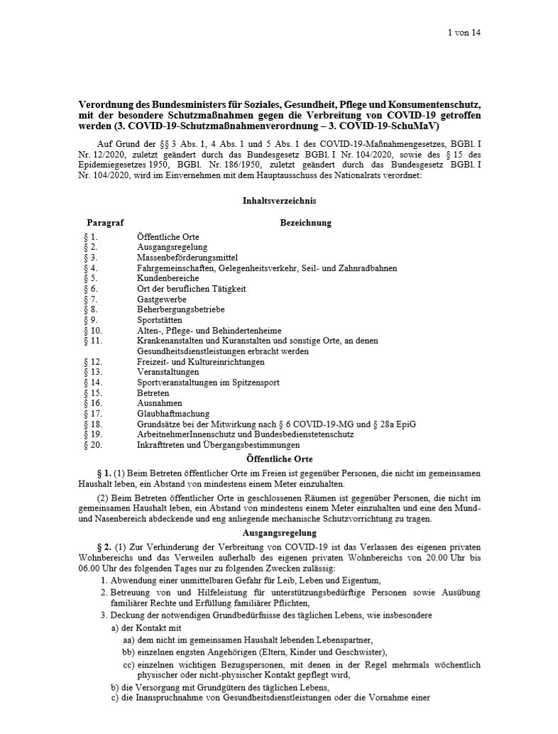 Das ist die Weihnachtsverordnung im Detail