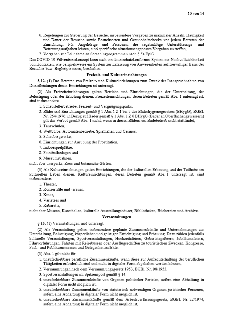 Das ist die Weihnachtsverordnung im Detail