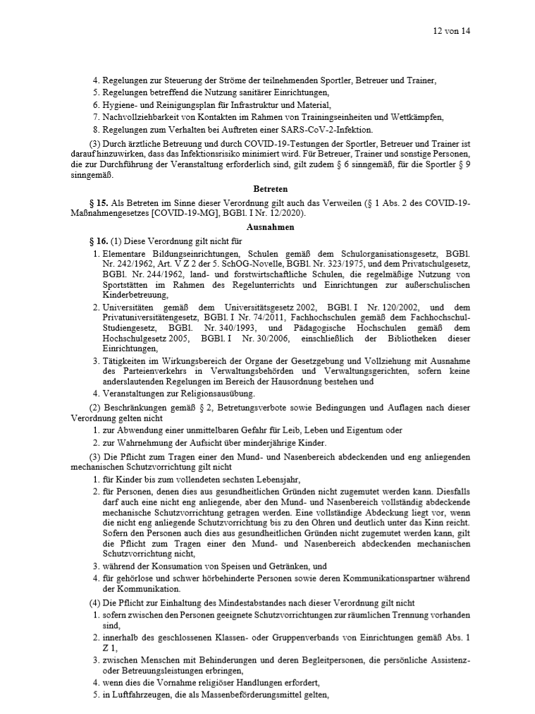 Das ist die Weihnachtsverordnung im Detail