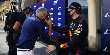 Jubel um Pole: Verstappen startet Tortenschlacht mit Coulthard