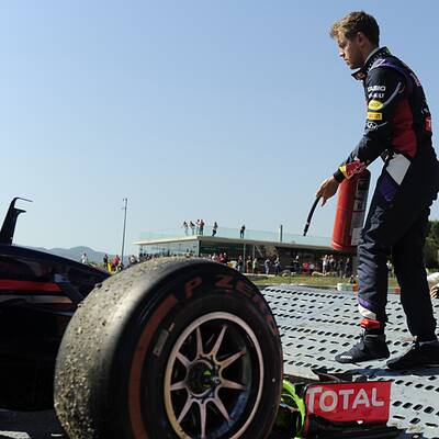 Vettels Desaster-Training in Barcelona