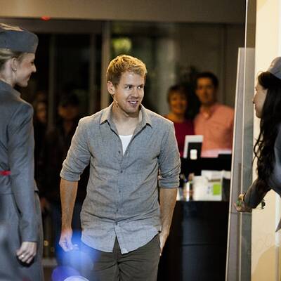 Vettels WM-Party im Hangar 7