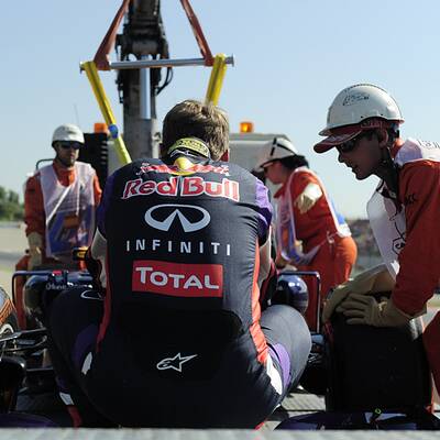 Vettels Desaster-Training in Barcelona