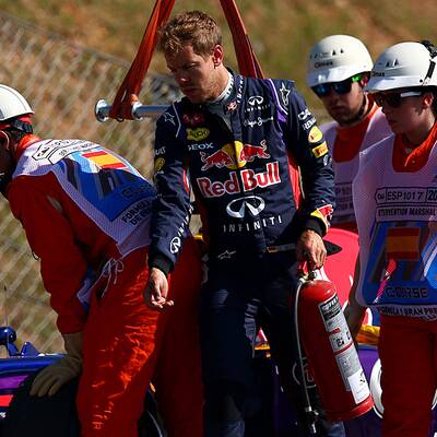 Vettels Desaster-Training in Barcelona