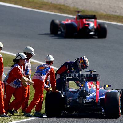 Vettels Desaster-Training in Barcelona