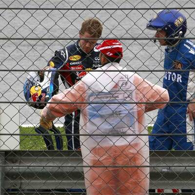 Vettels Crash in Istanbul