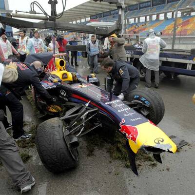 Vettels Crash in Istanbul
