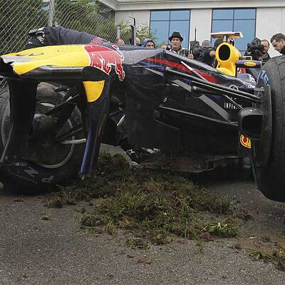 Vettels Crash in Istanbul